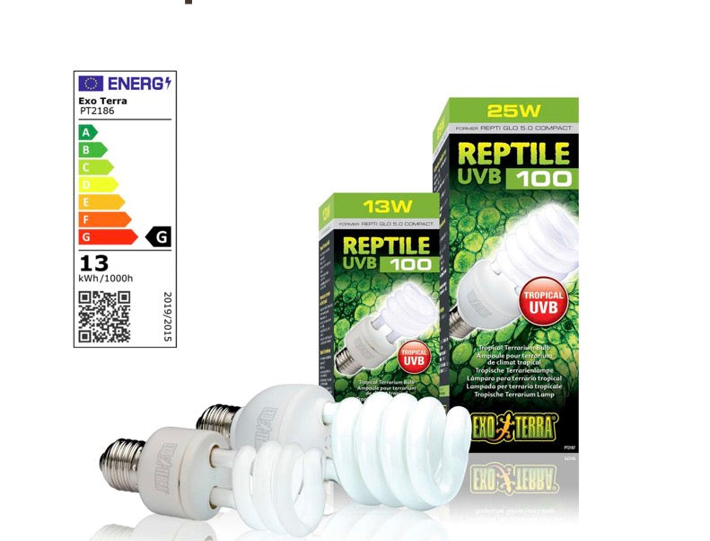 Exo Terra Reptile UVB 100 UV Kompaktlampe